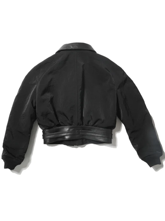 black jacket,back view