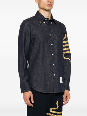 THOM BROWNE - Men Straight Fit Shirt