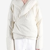 Tan jacket, full body view