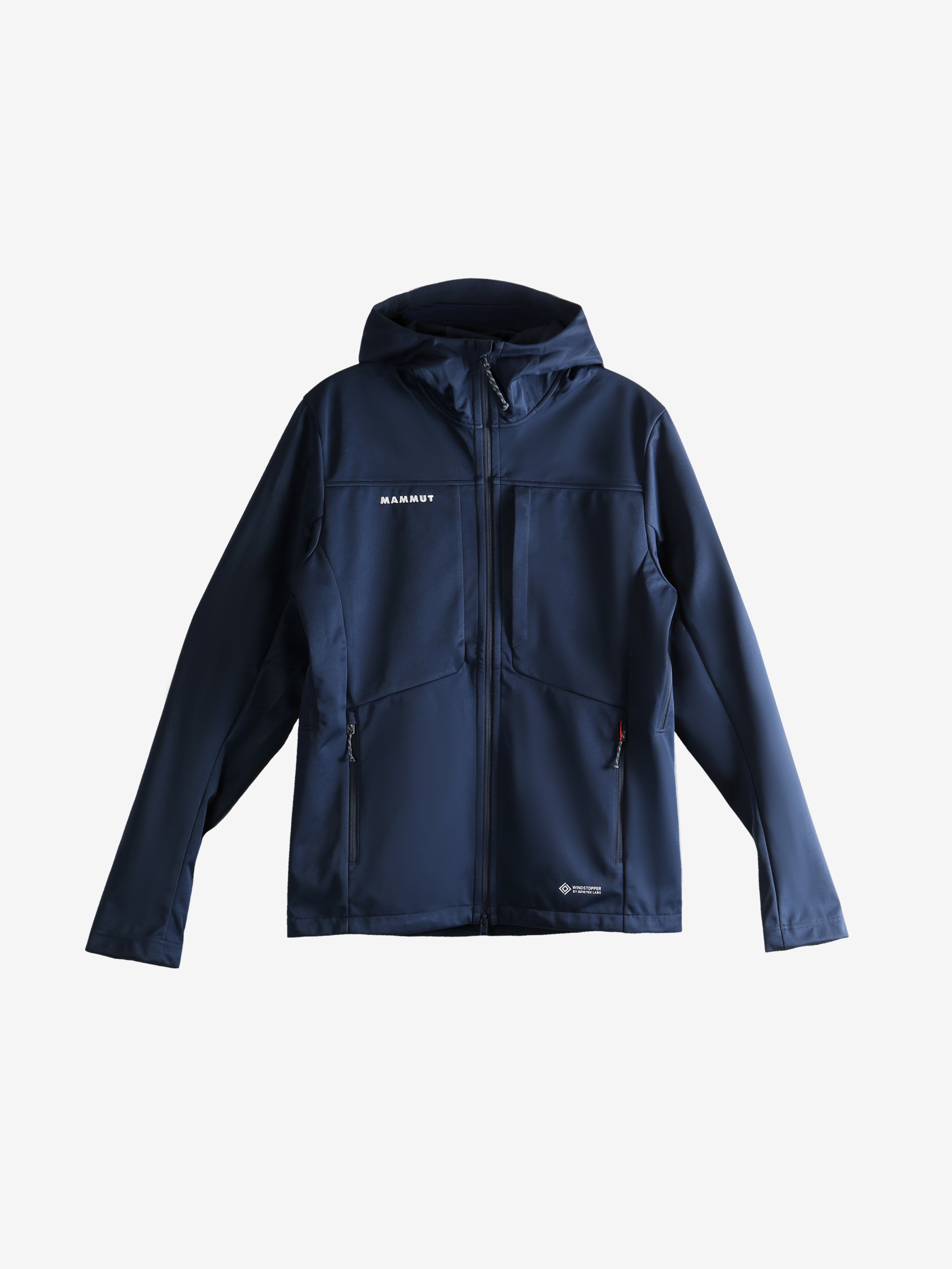 Blue jacket, front view