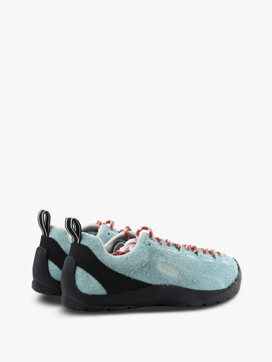 Blue shoes, side view