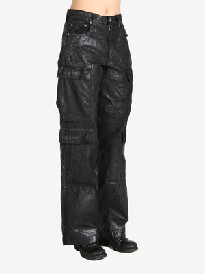 RICK OWENS DRKSHDW - Women Foil Double Cargo Jeans