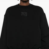 ALEXANDER WANG - Women Puff Paint Logo Essential Terry Crew Sweatshirt