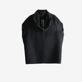 Black t-shirt, front view