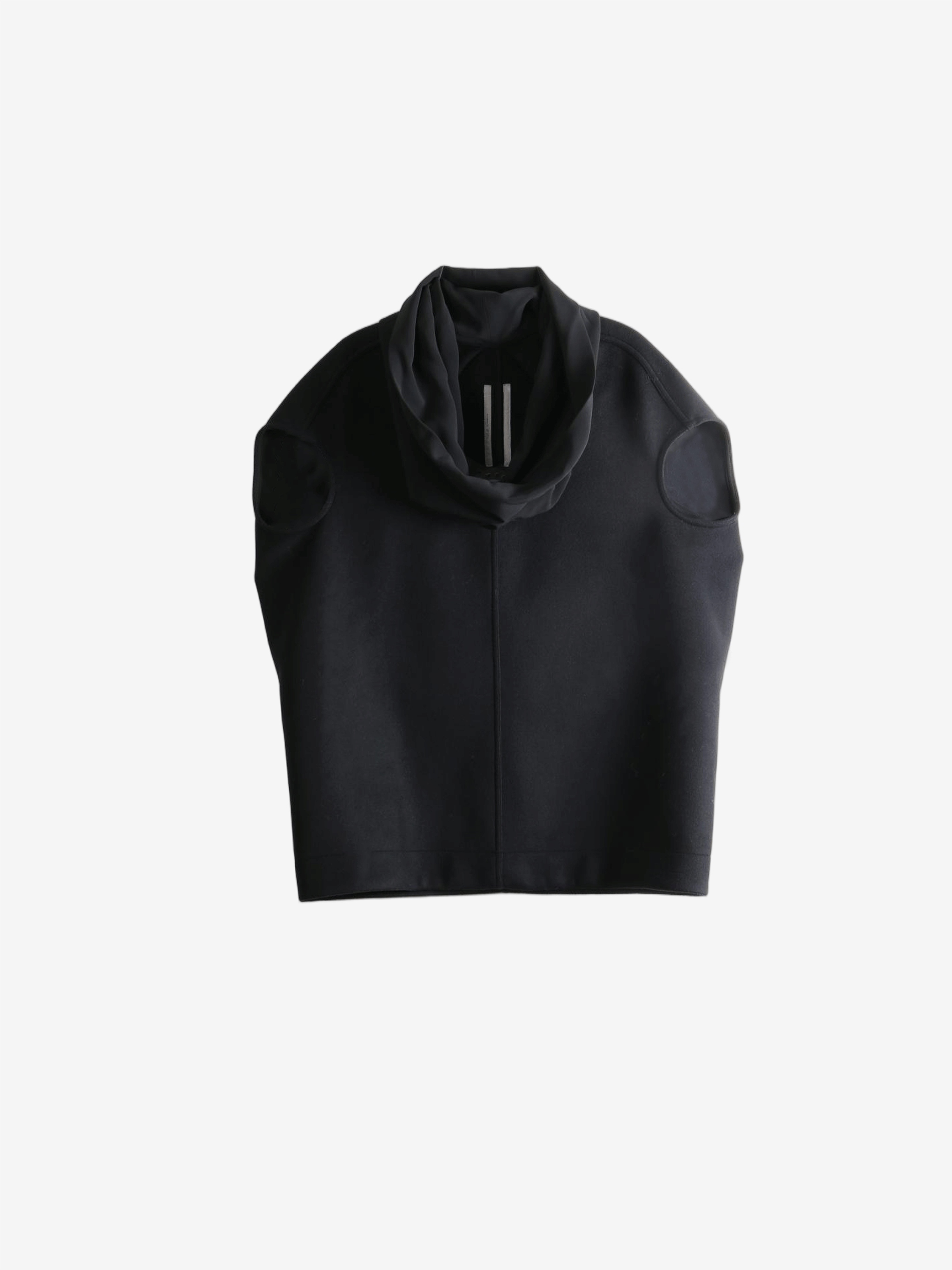 Black t-shirt, front view