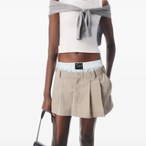 ALEXANDER WANG - Women Zipper Details Pre-Styled Pleated Skort