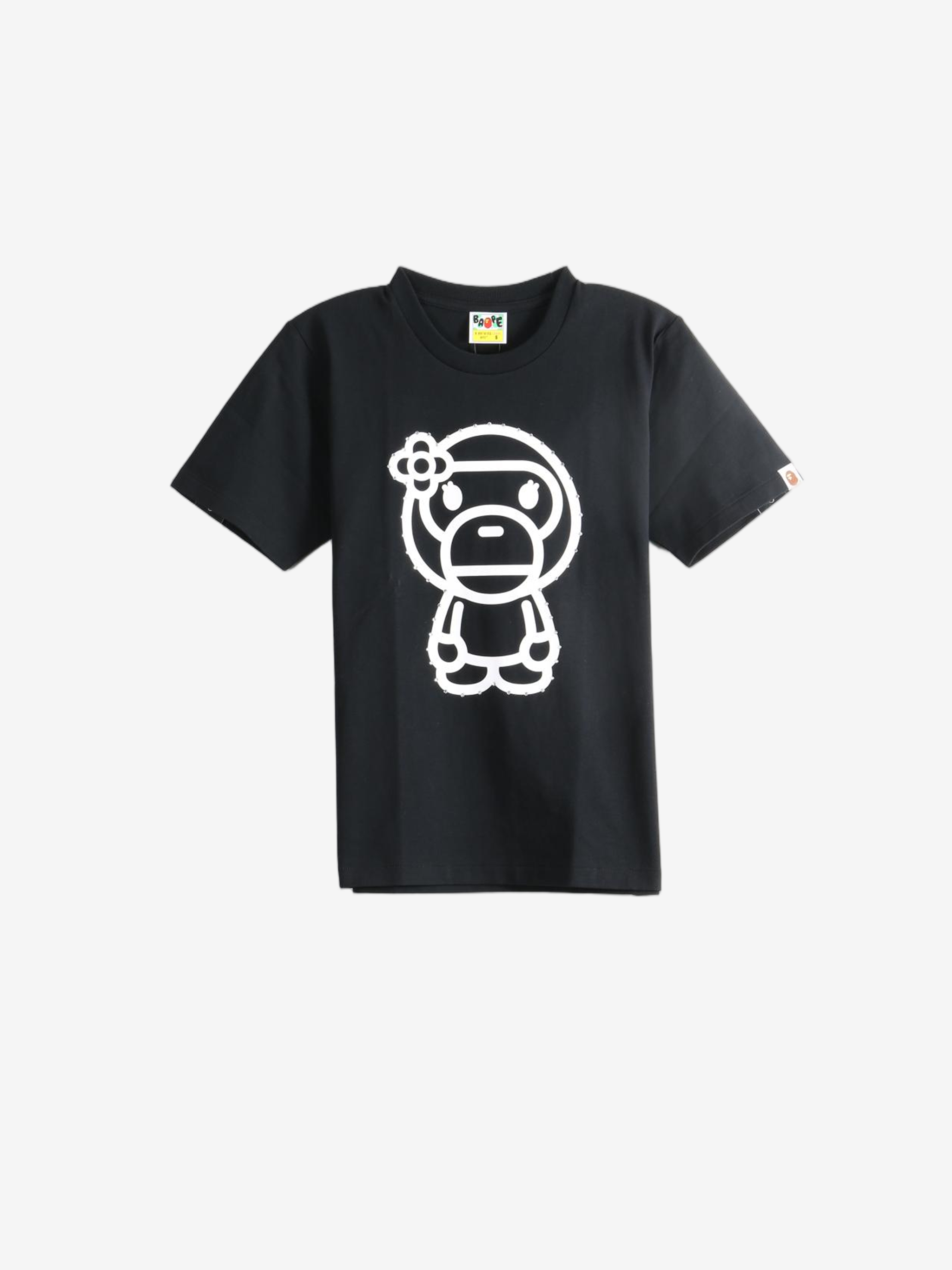 Black t-shirt, front view