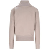 Tan jacket, back view