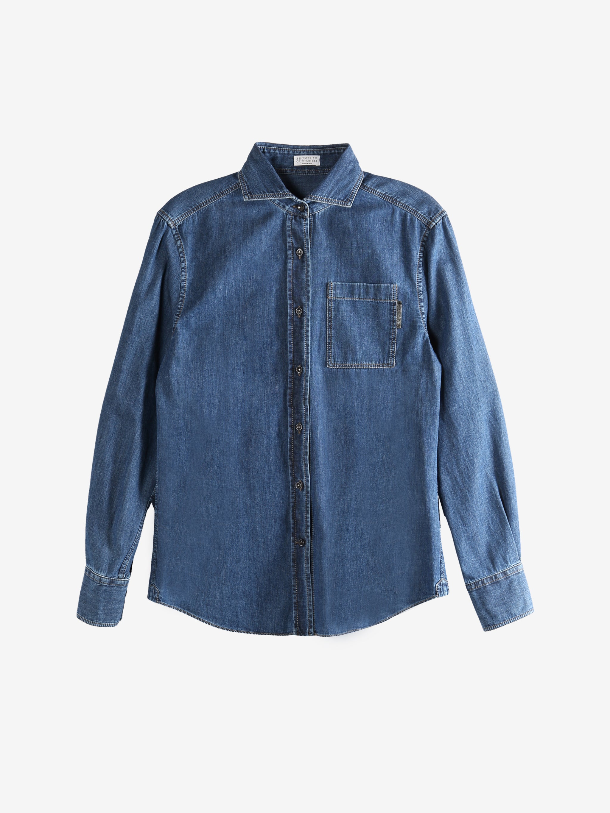 Blue jacket,front view