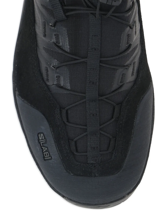 Black sneakers, top view