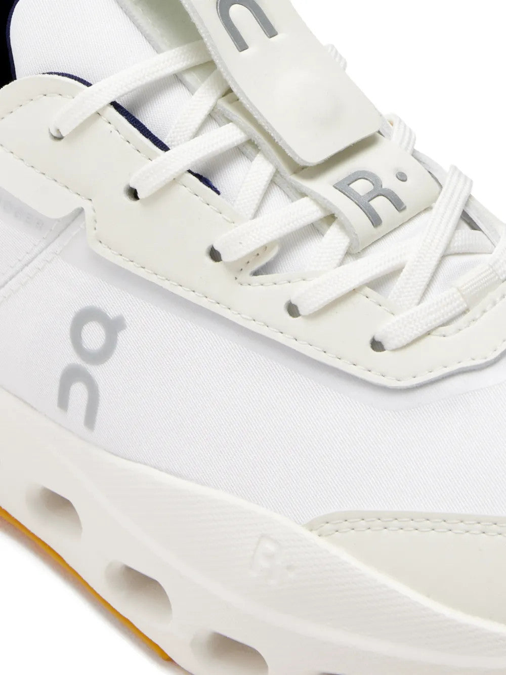 Close up of White shoes, showing detail