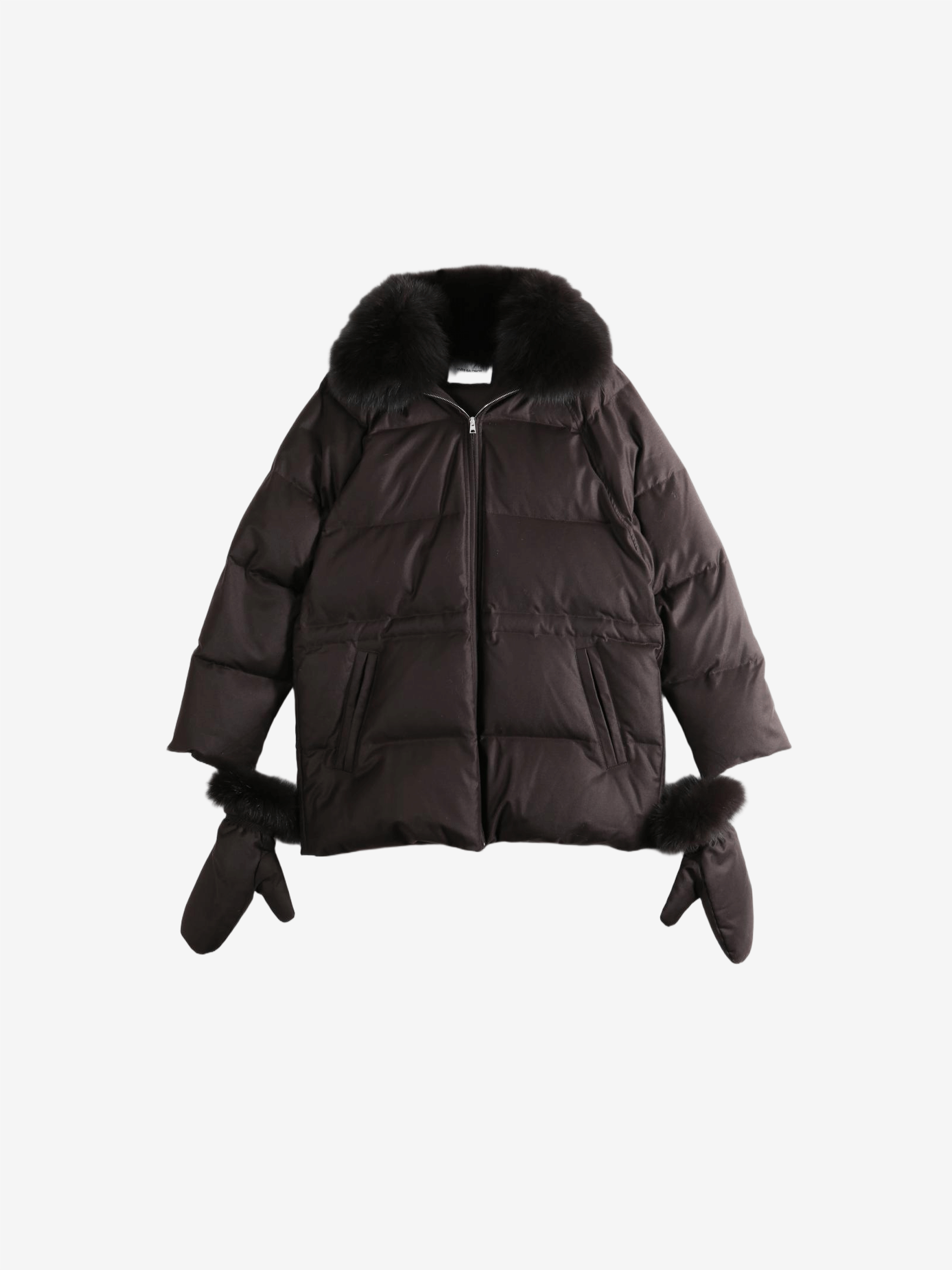 Brown jacket, front view