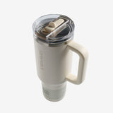Tan tumbler,top view