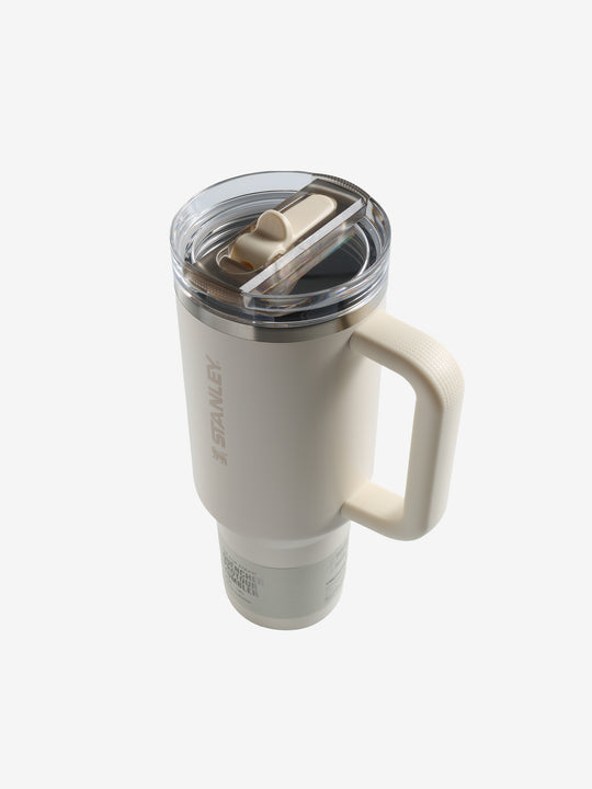 Tan tumbler,top view