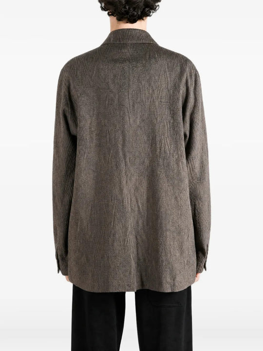 Grey jacket, full body view