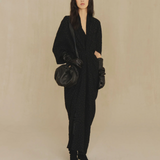 Black dress, full body view