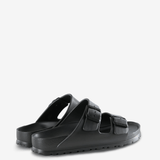 Grey sandals, side view