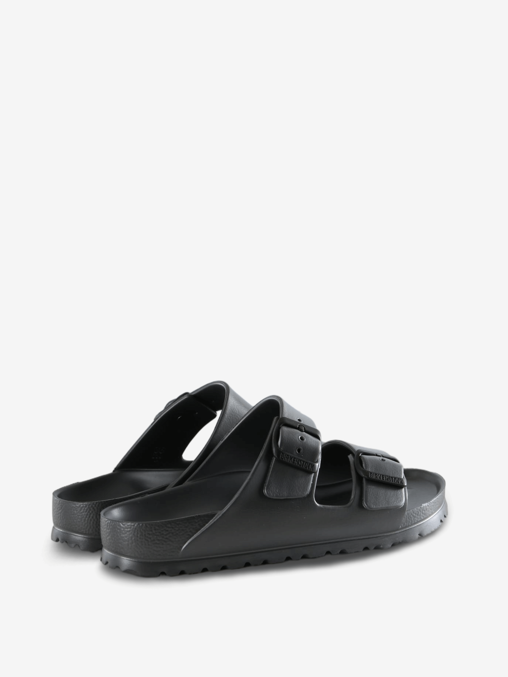 Grey sandals, side view