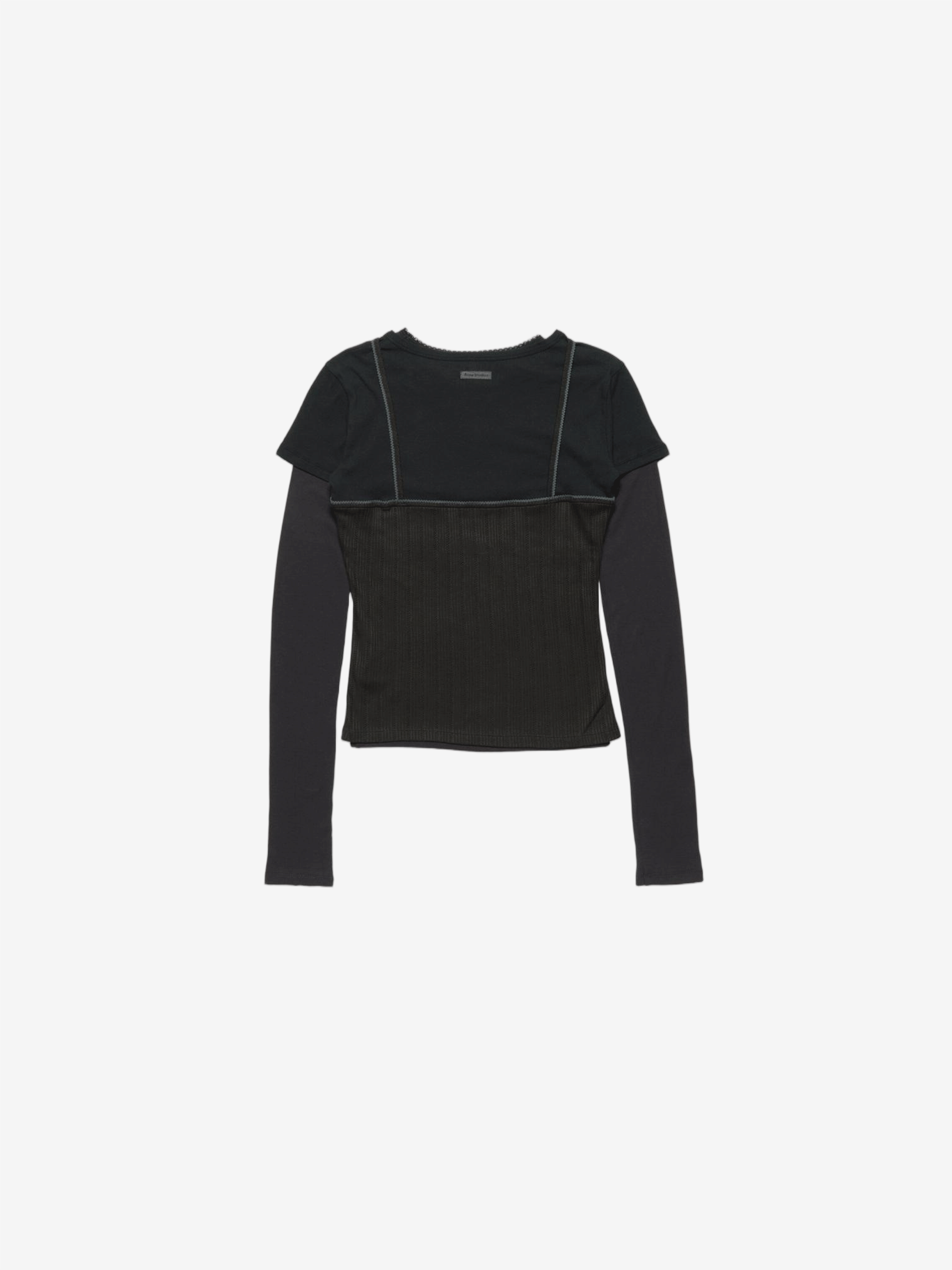 Black t-shirt, front view