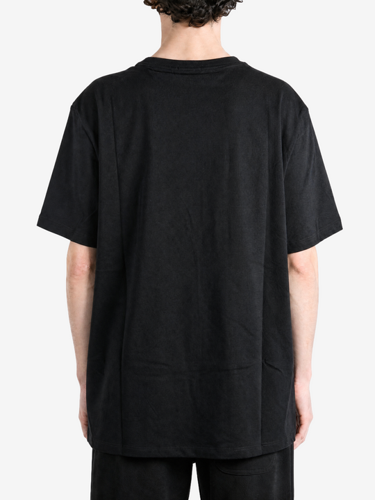 Black t-shirt, front view
