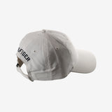 White hat, back view