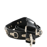 Black accessories, front view