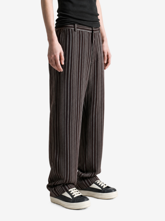 Brown pants, full body view