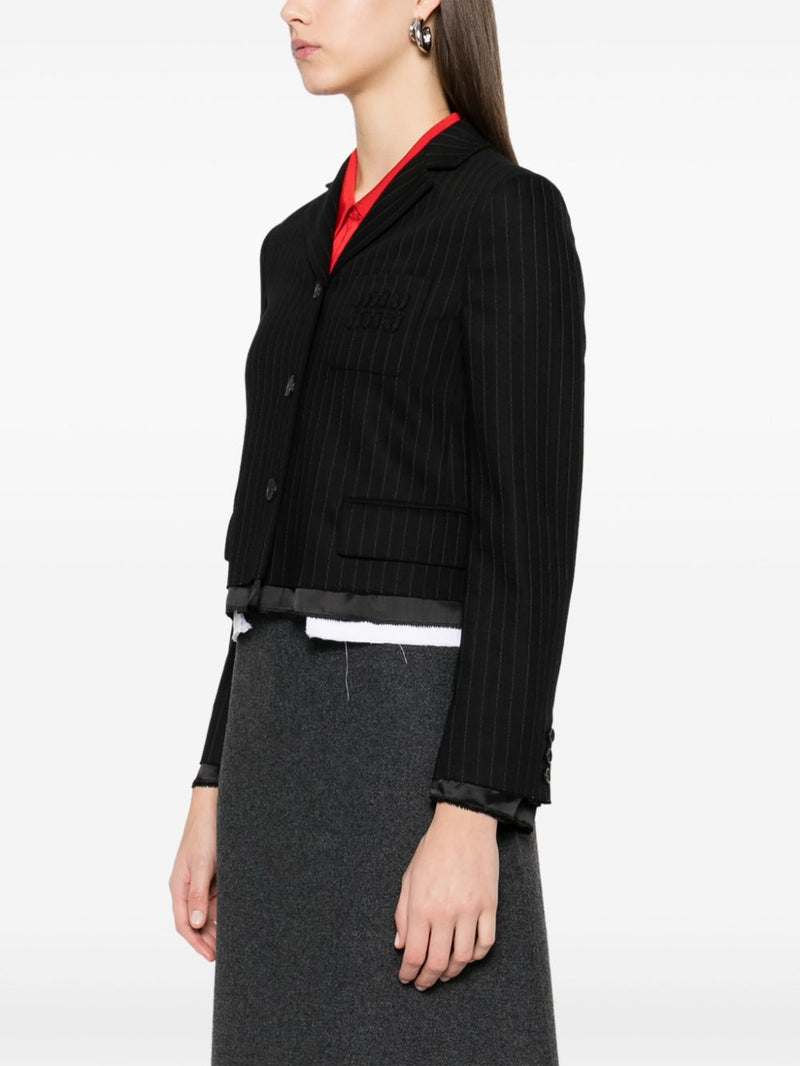 MIU MIU - Women Pinstripe Suit Jacket