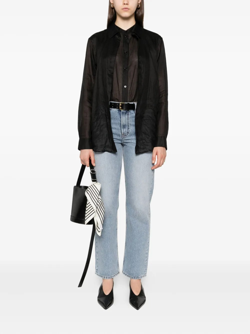 Blue jeans, full body view