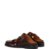 brown loafers, side view