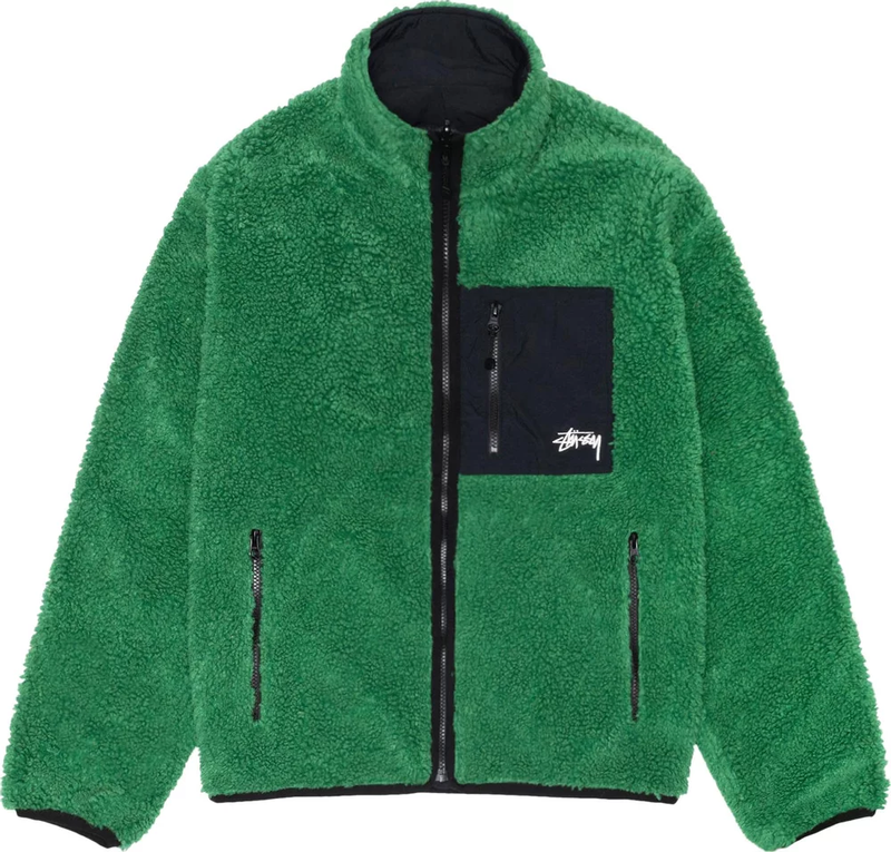 STUSSY - Men Sherpa Reversible Jacket