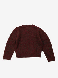 AMOMENTO - Women Mix Boucle Crop Knit