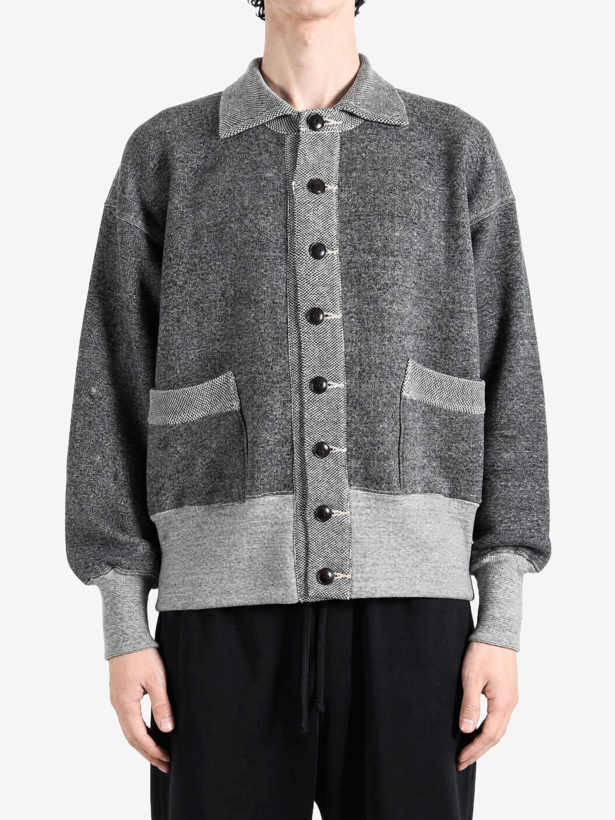 Grey jacket, front view