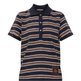 Navy top, front view
