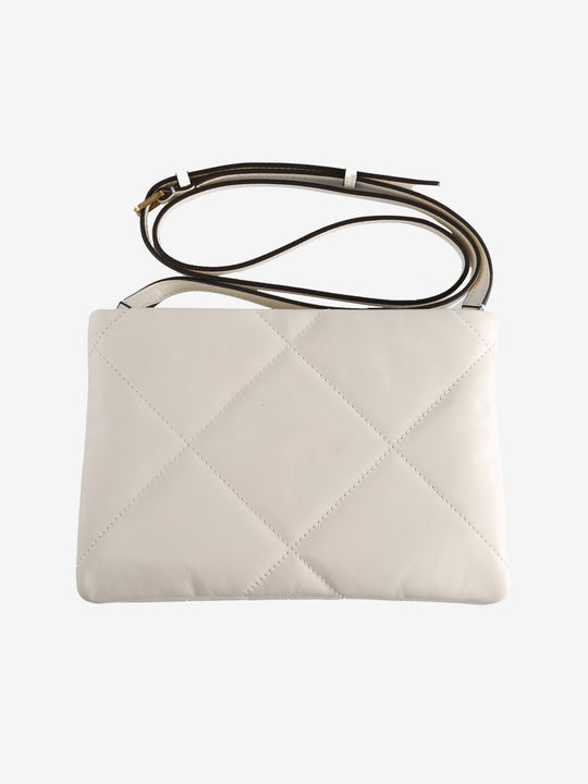 White bags, back view