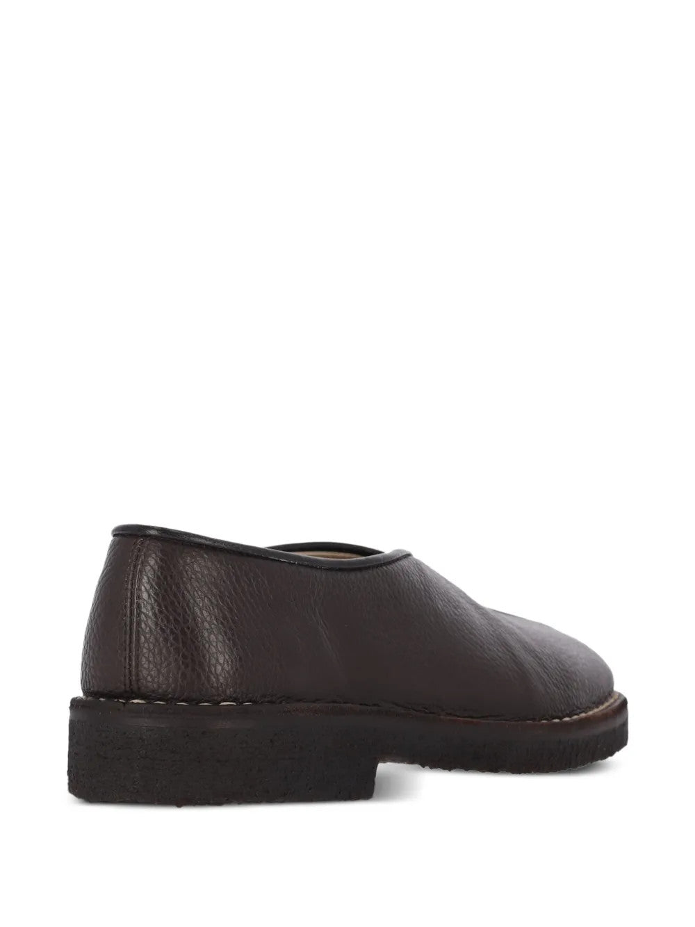 Brown flats, side view