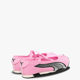 Pink sneakers,back view