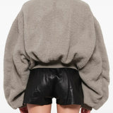 Grey jacket, full body view