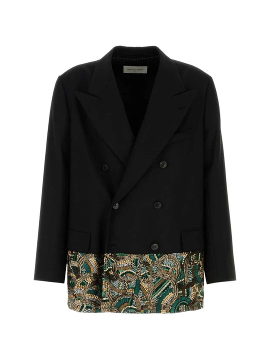 Black jacket, front view