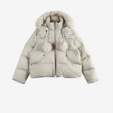 Tan jacket, front view