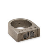 PARTS OF FOUR - Plate Ring Single (0.6 CT, 2 Diamond Slabs, 9mm, DA+DIA)