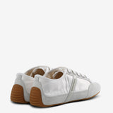 White sneakers, back view