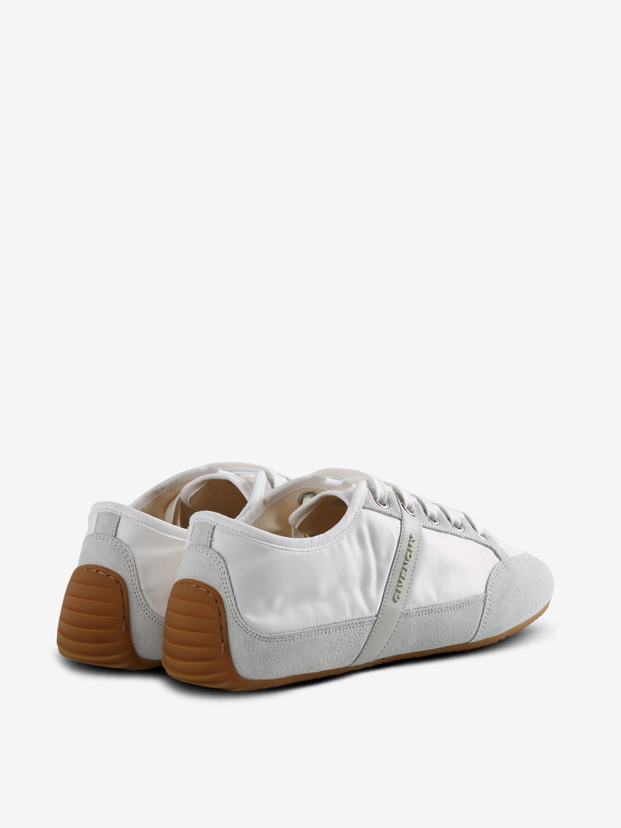 White sneakers, back view