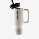 White tumbler, side view