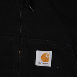 Close up of black hoodie,showing texture of the cotton fabric