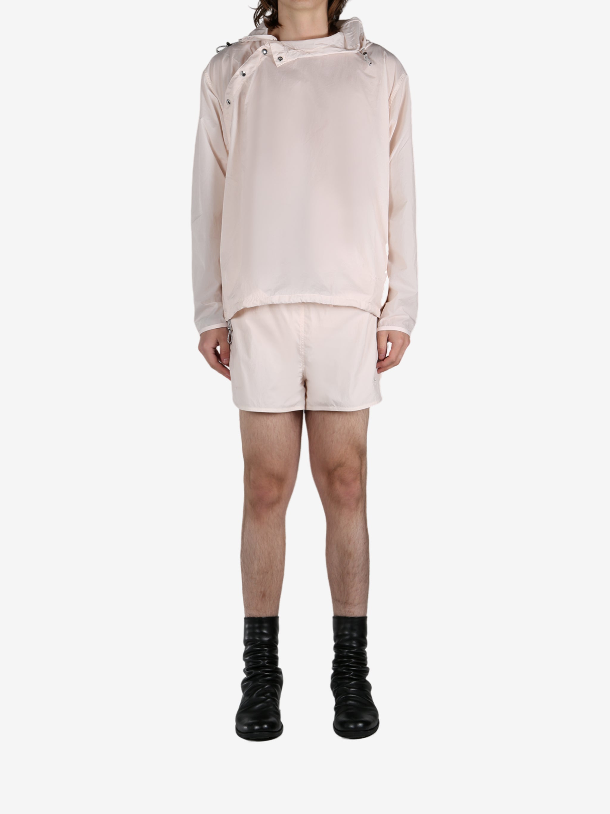 Pink jacket, full body view