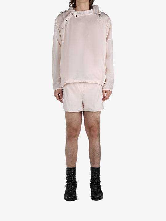 Pink jacket, full body view