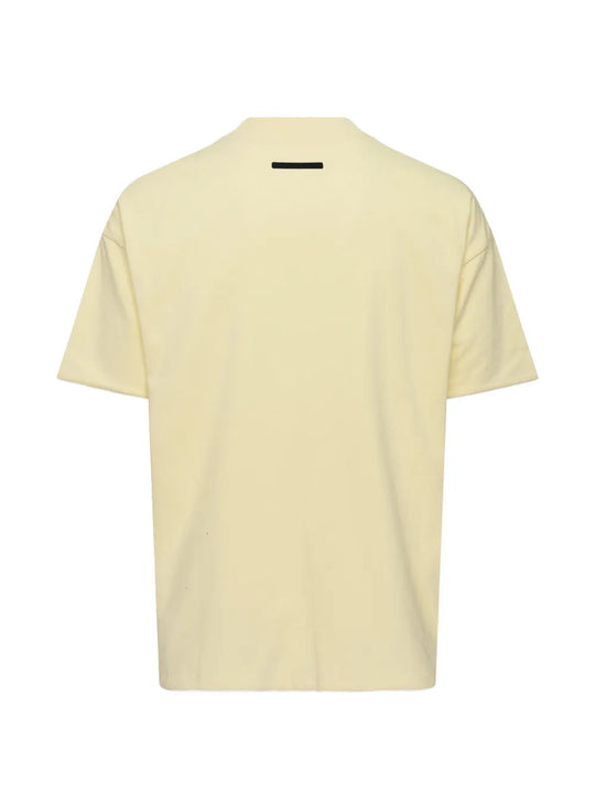 Yellow t-shirt, back view