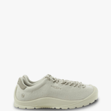 Tan shoes, side view