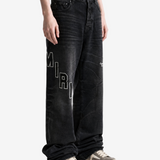 Black jeans, full body view